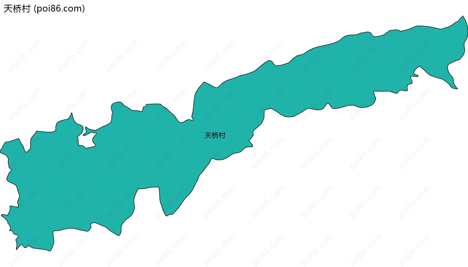 天桥村边界地图