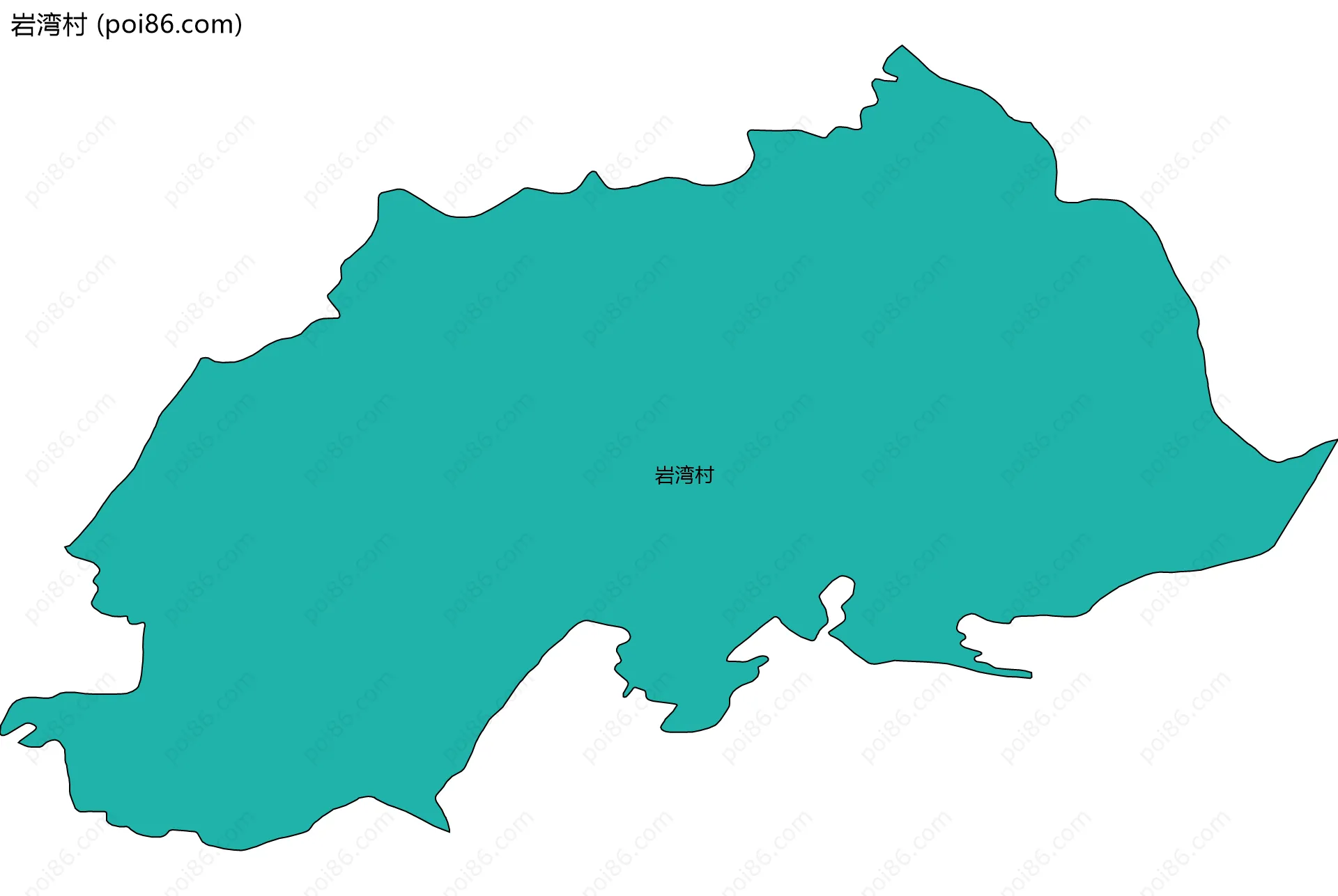 岩湾村边界地图