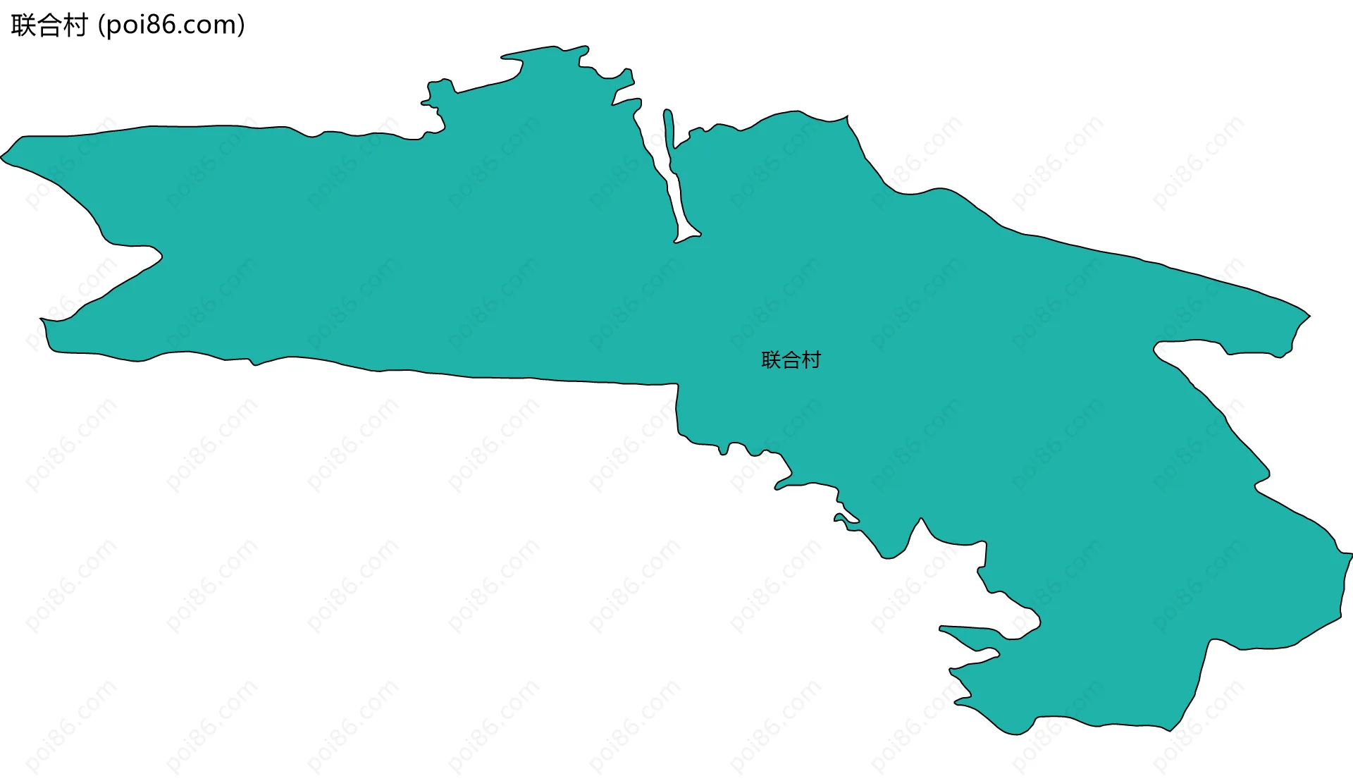 联合村边界地图