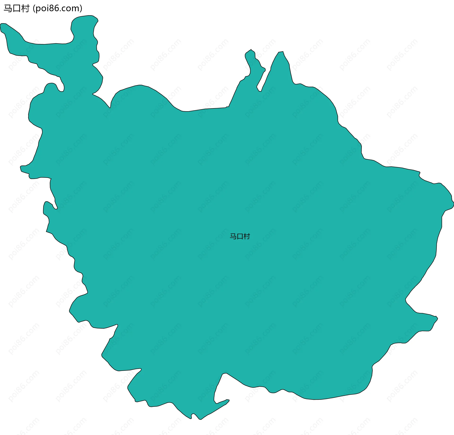 马口村边界地图