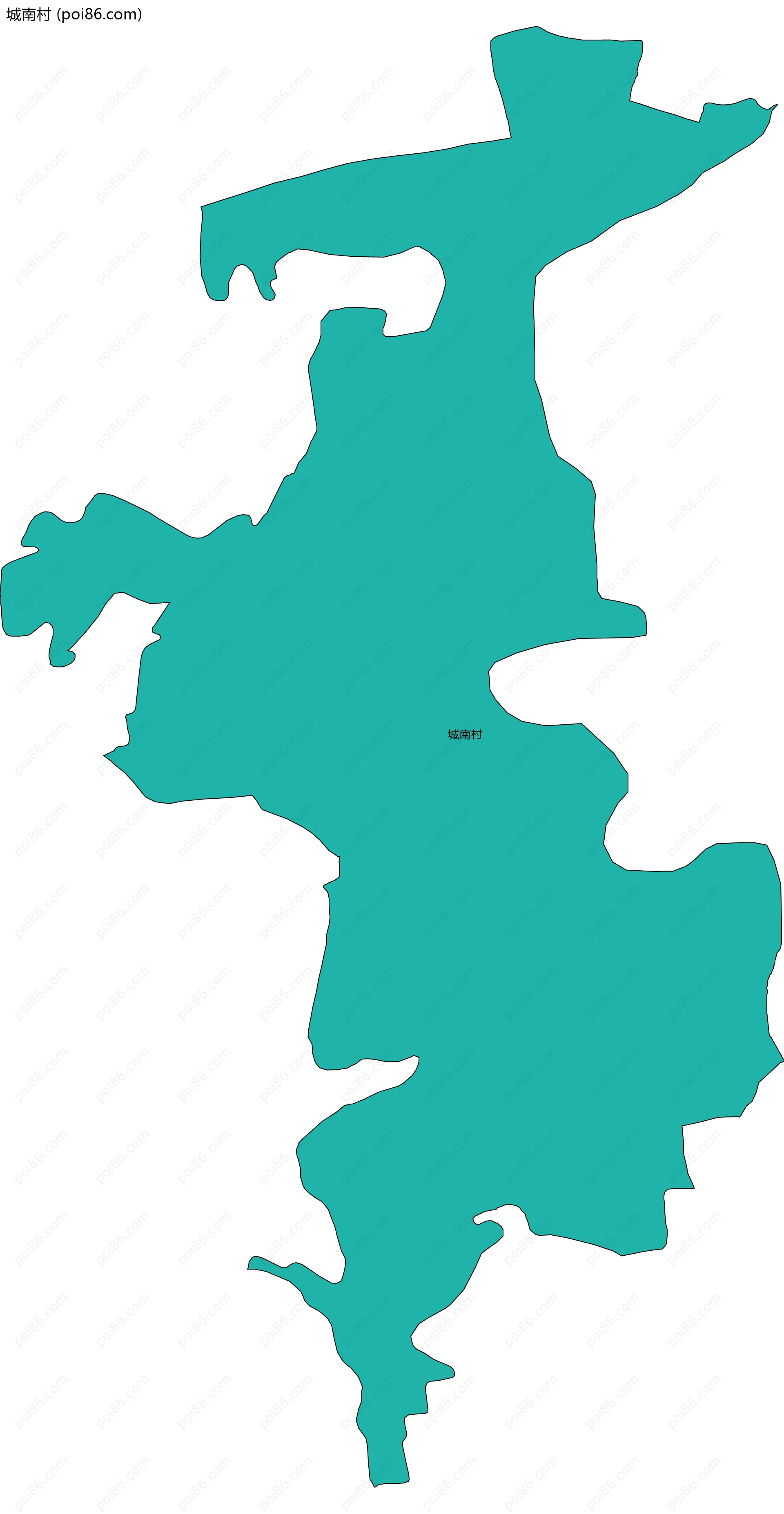 城南村边界地图