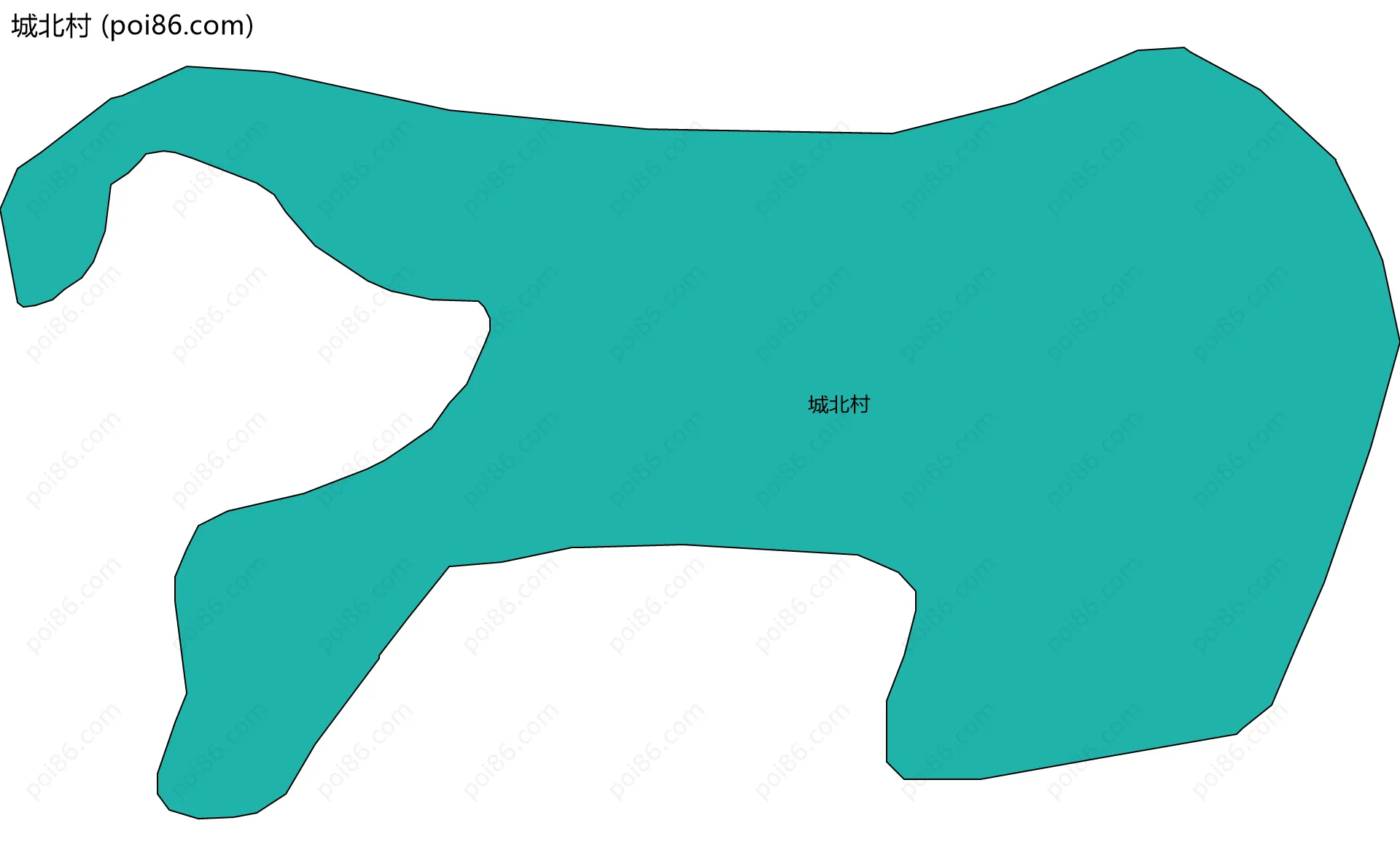 城北村边界地图