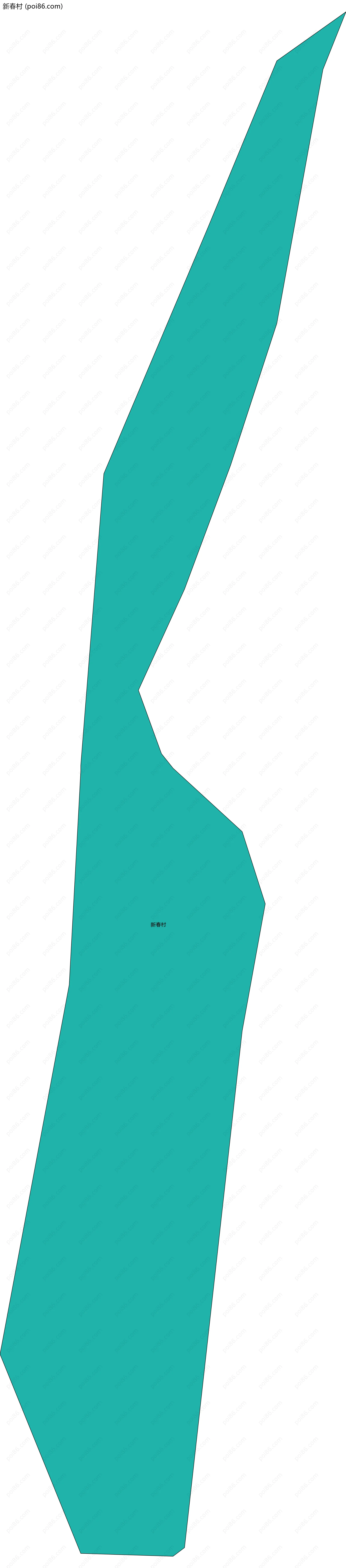 新春村边界地图