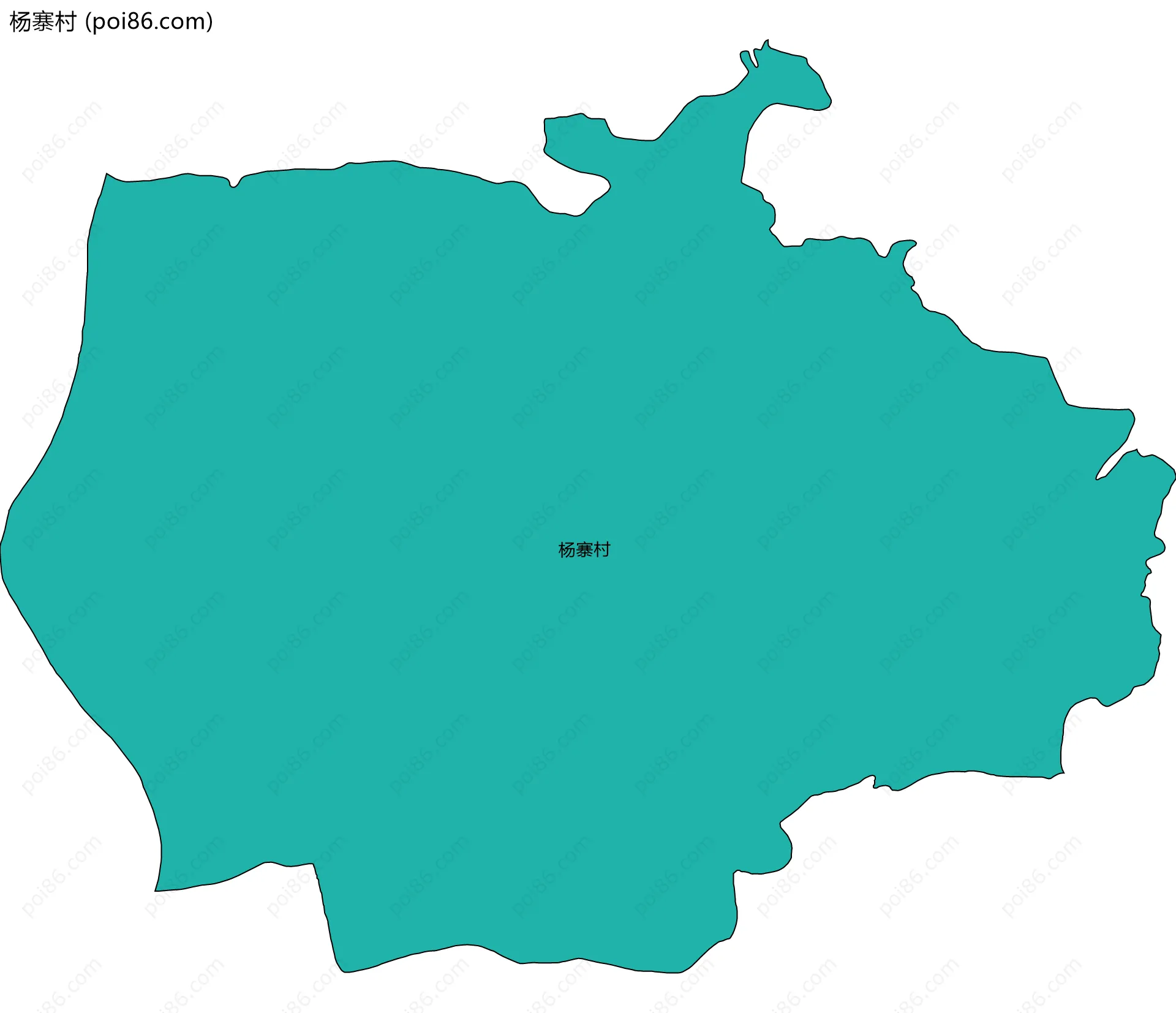 杨寨村边界地图