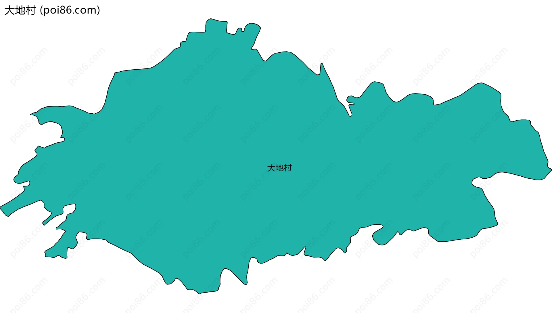 大地村边界地图