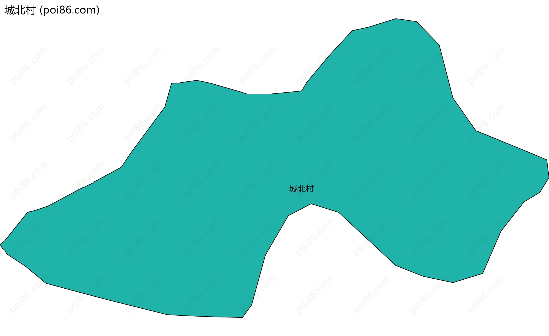 城北村边界地图