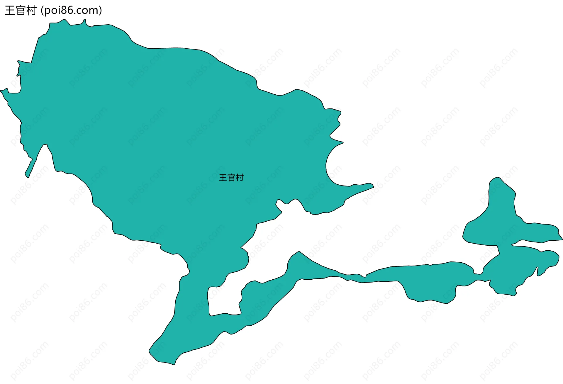 王官村边界地图