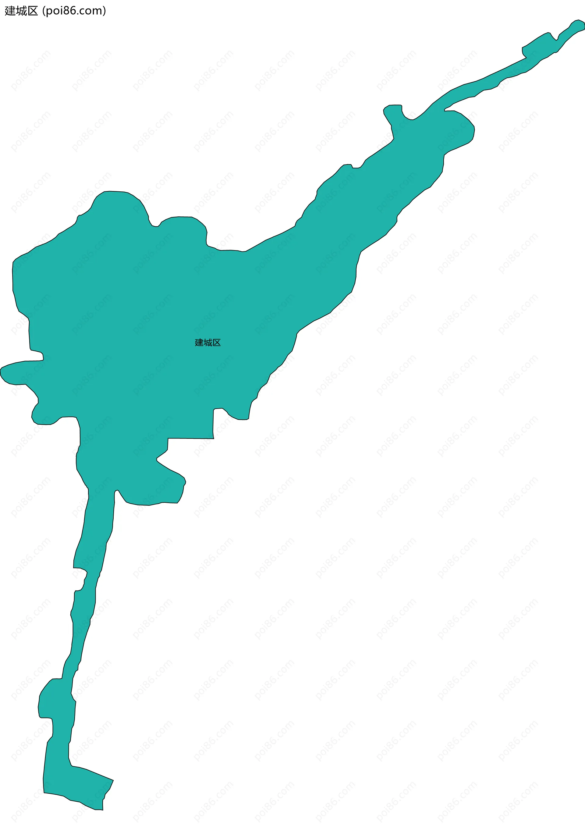 建城区边界地图