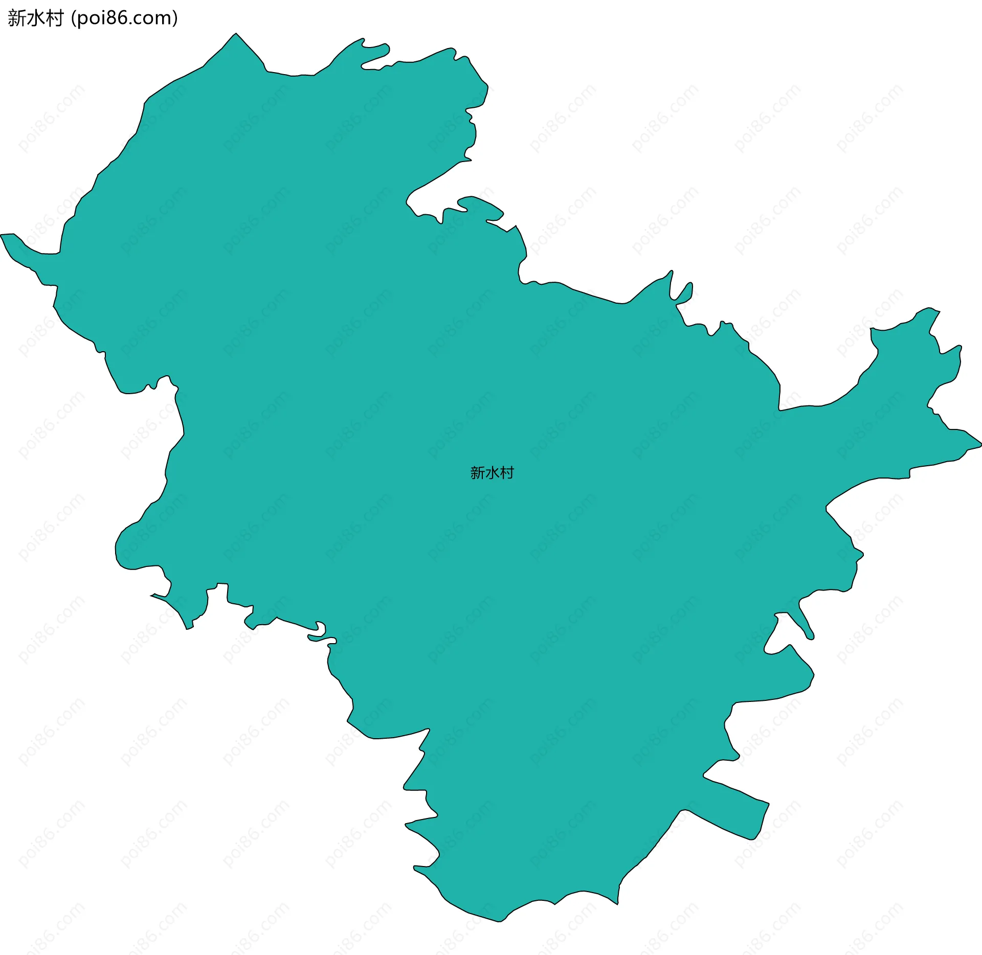 新水村边界地图