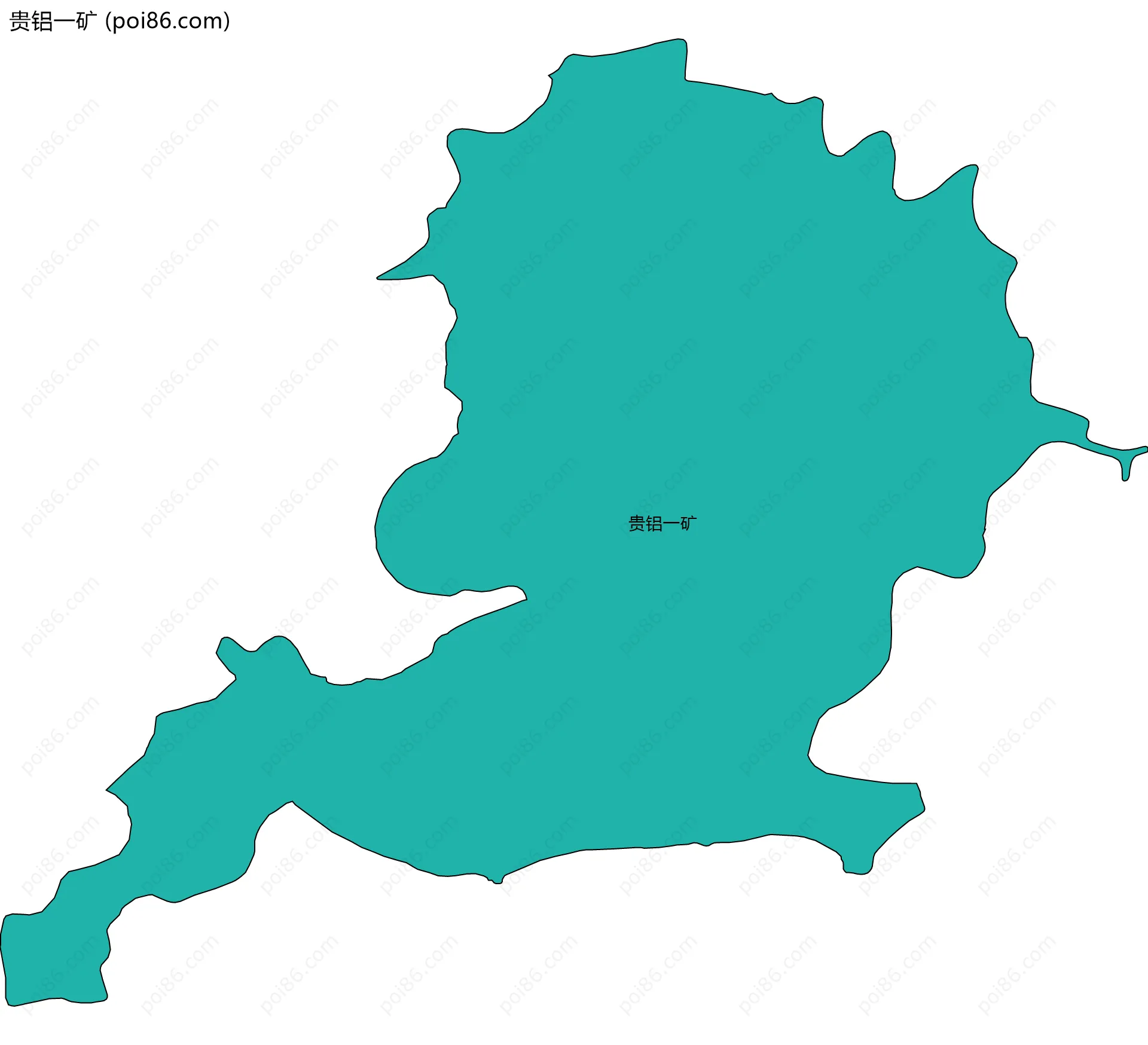 贵铝一矿边界地图