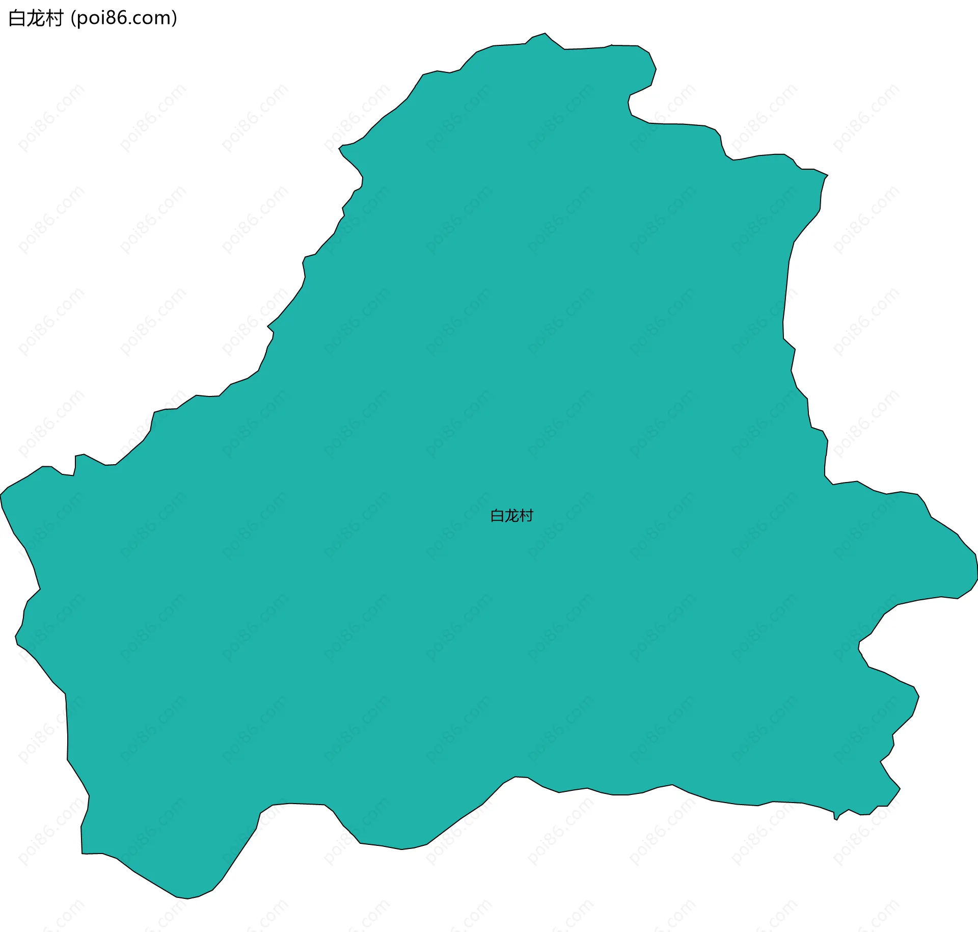 白龙村边界地图