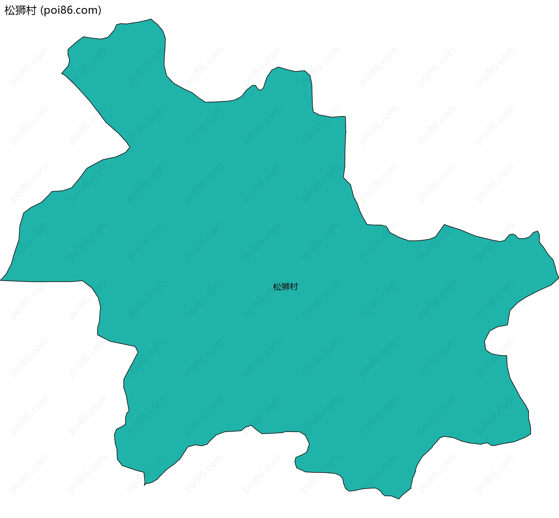 松狮村边界地图