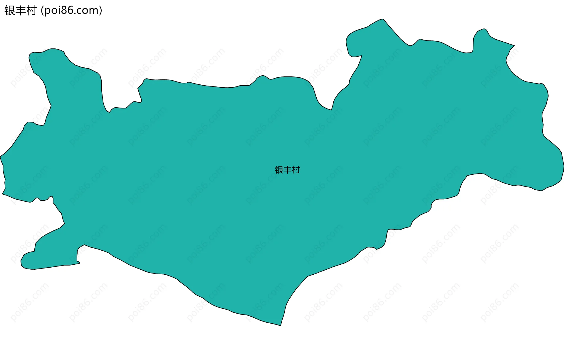 银丰村边界地图