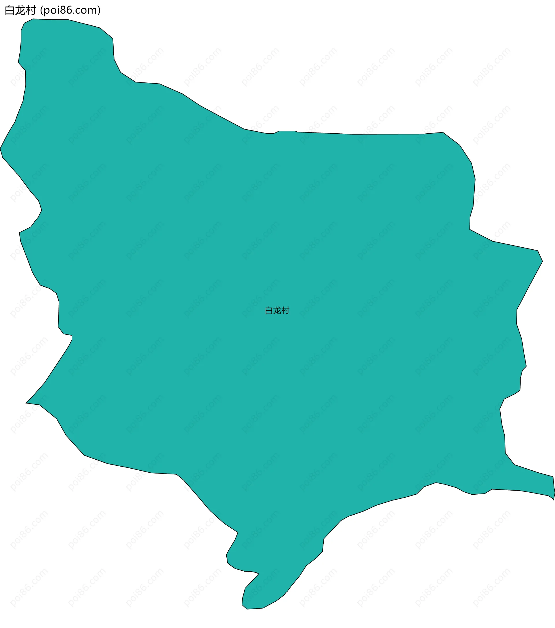 白龙村边界地图