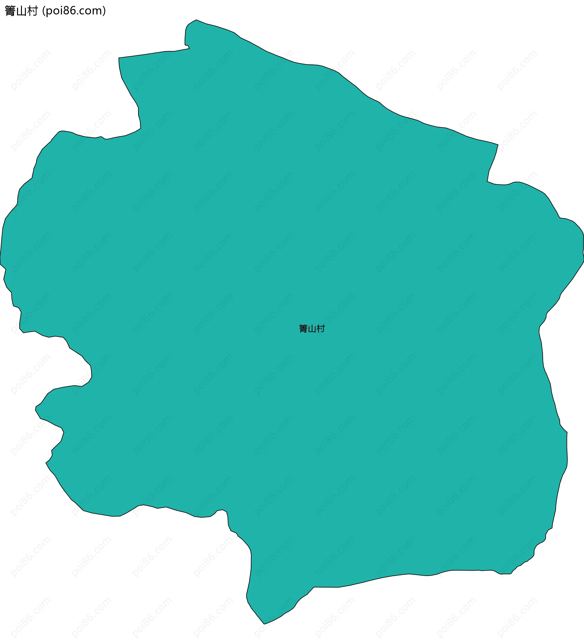 箐山村边界地图