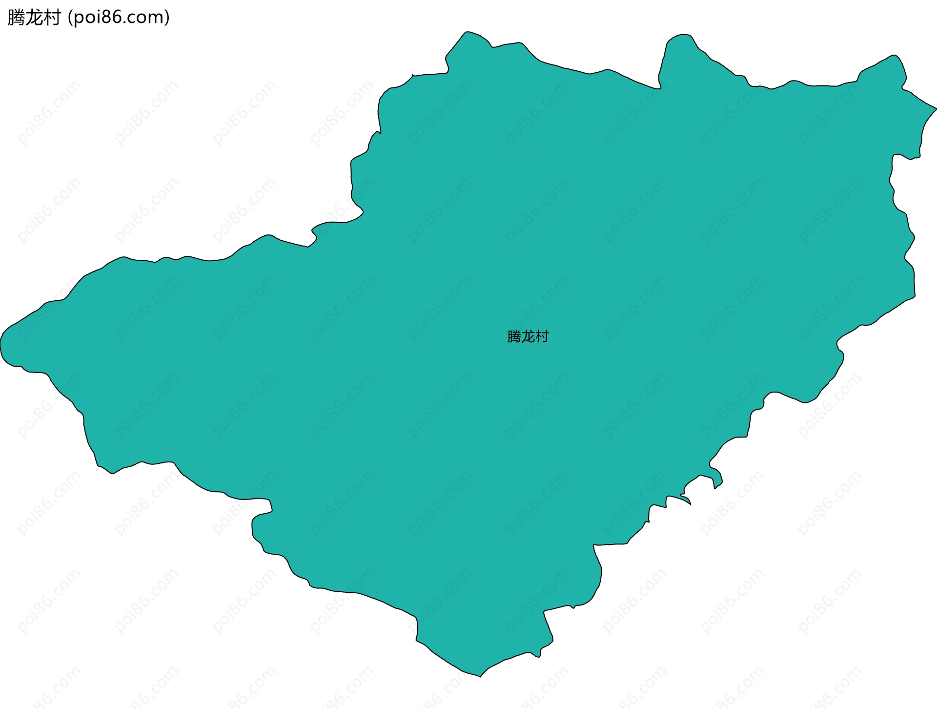 腾龙村边界地图