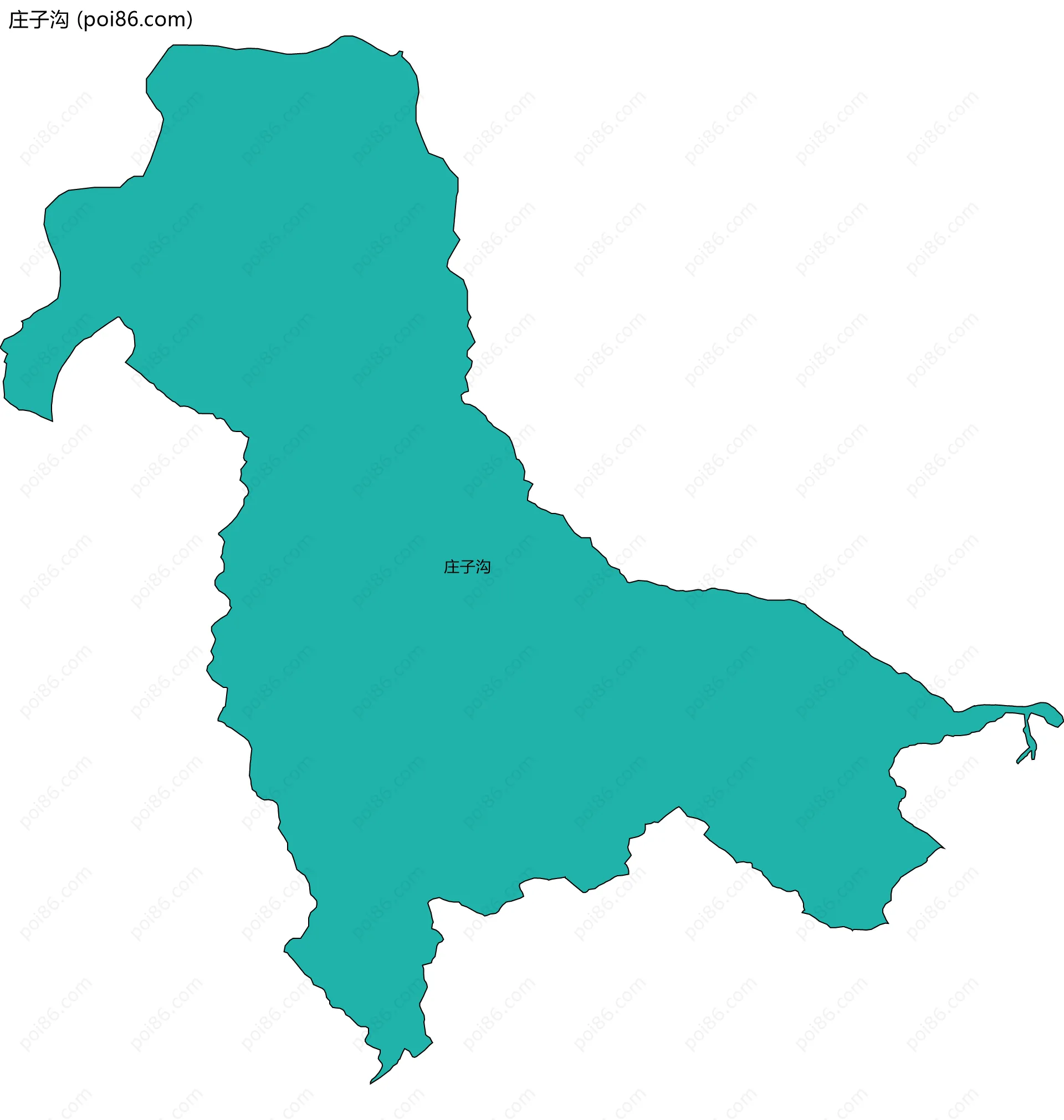 庄子沟边界地图