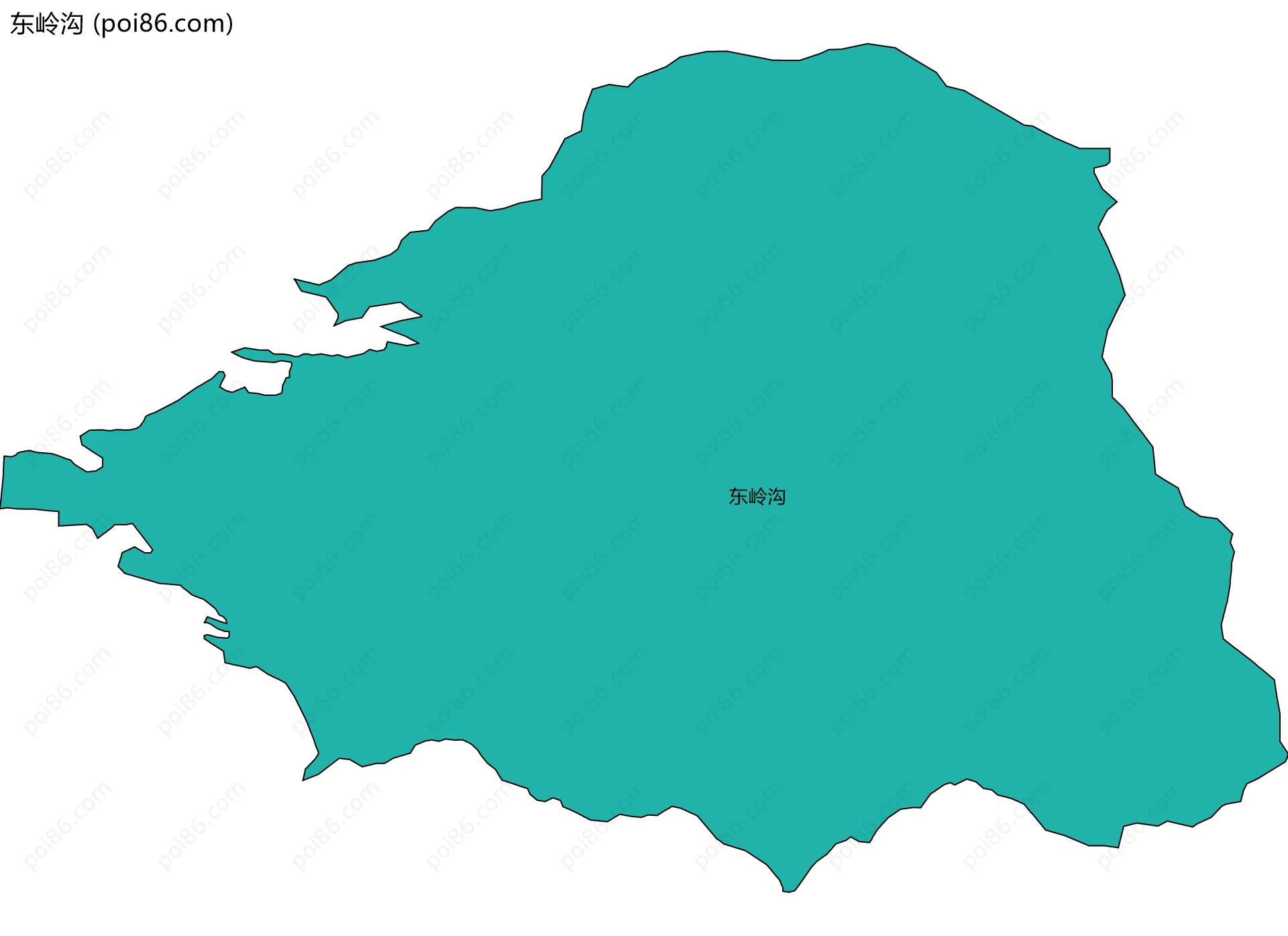 东岭沟边界地图