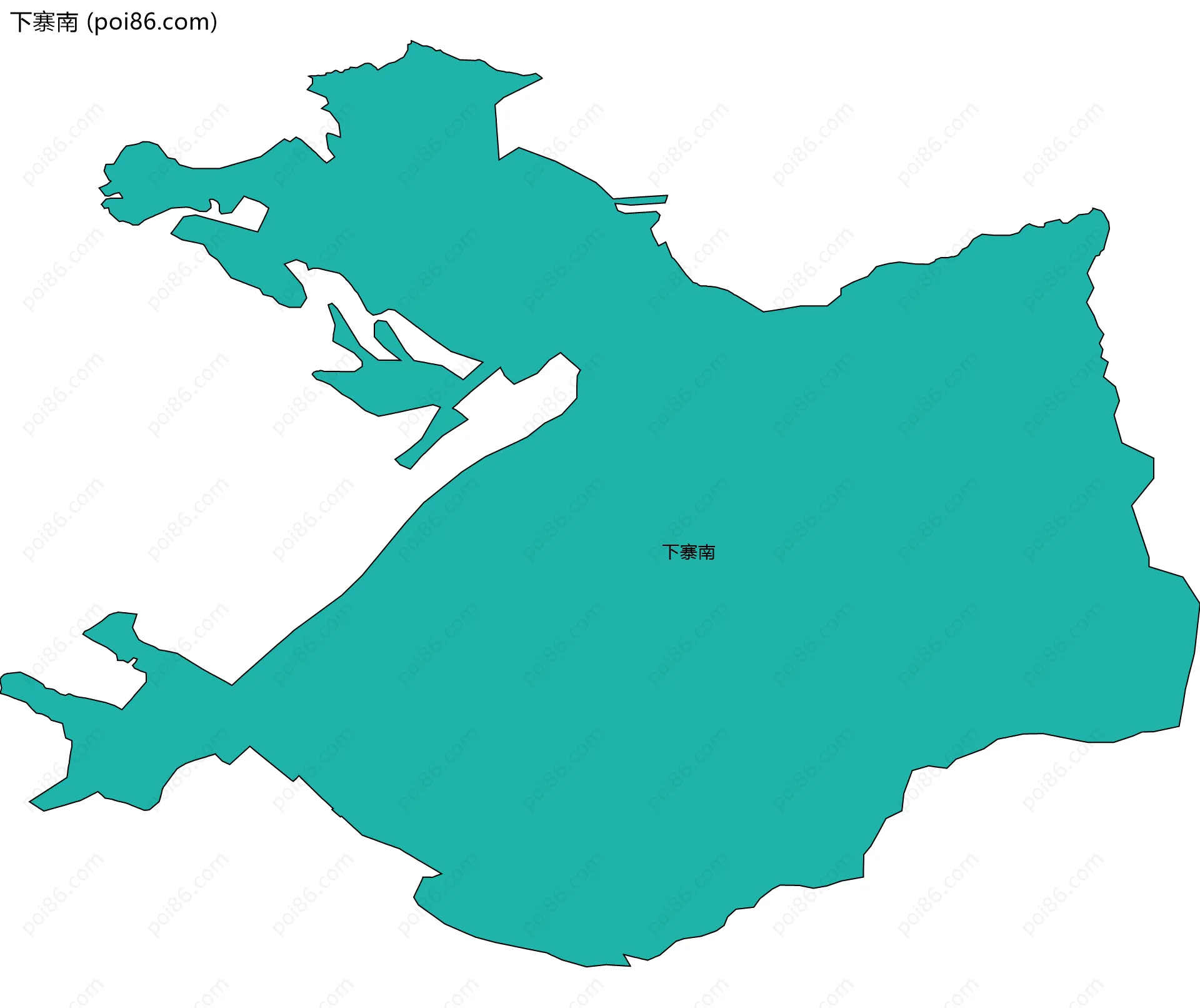 下寨南边界地图