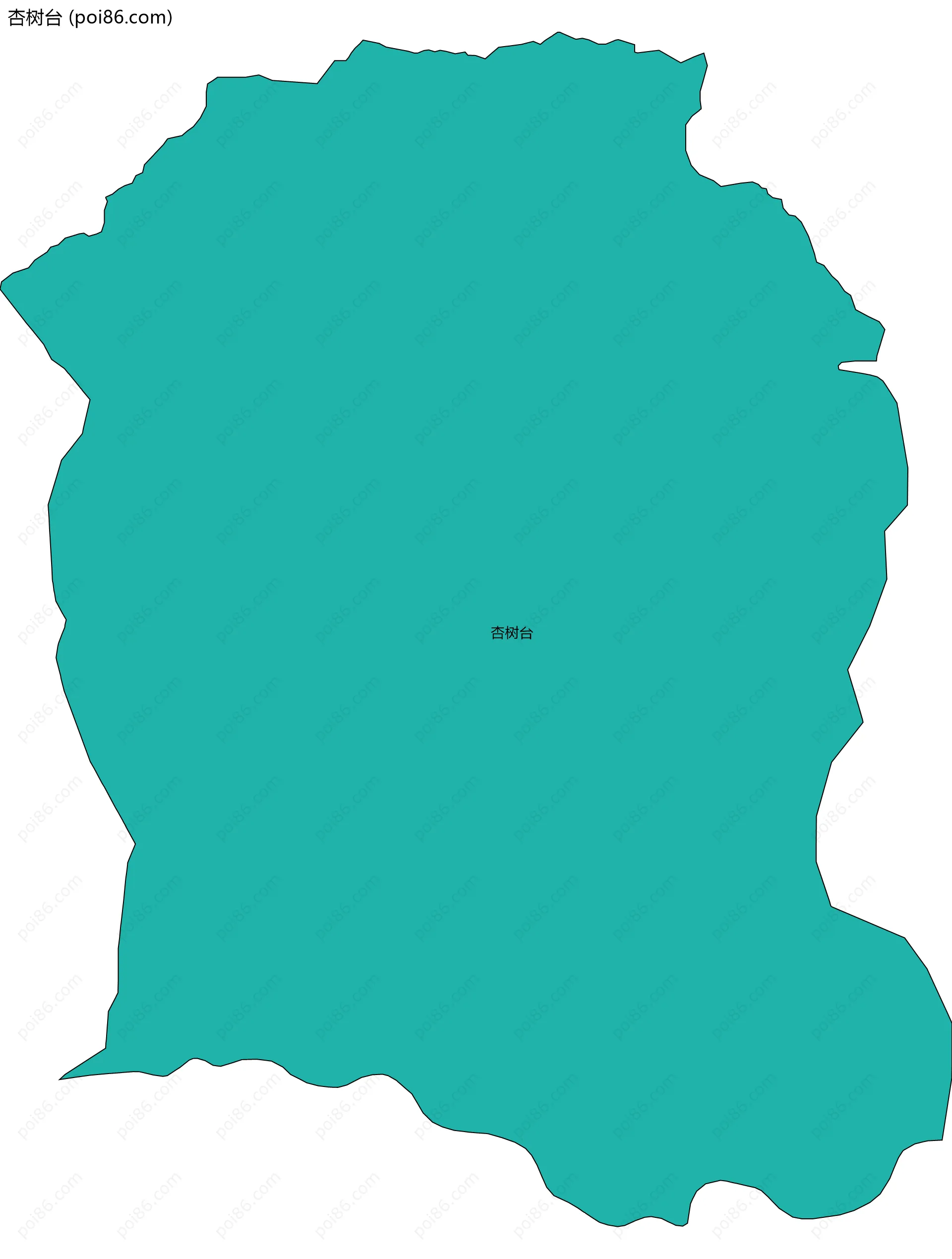 杏树台边界地图