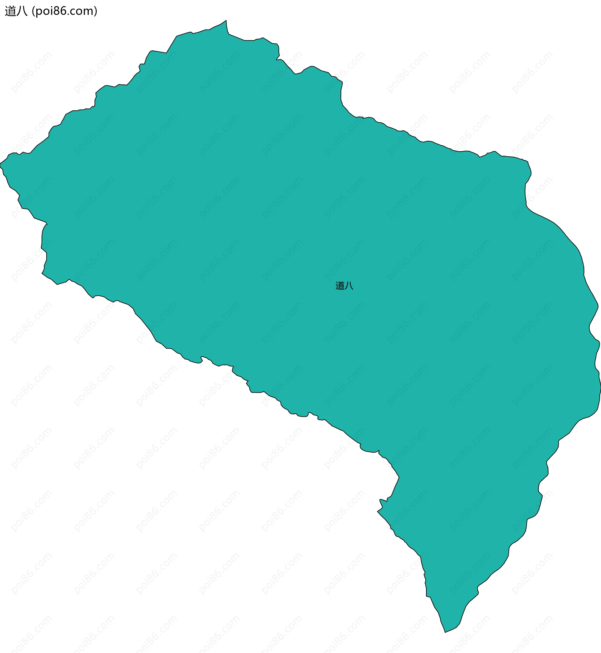 道八边界地图