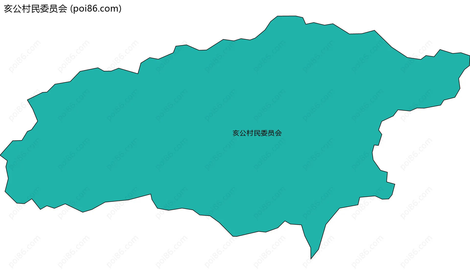 亥公村民委员会边界地图