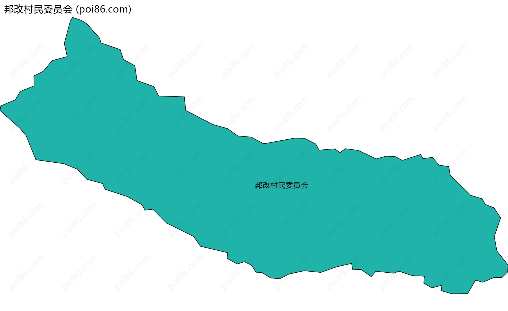 邦改村民委员会边界地图