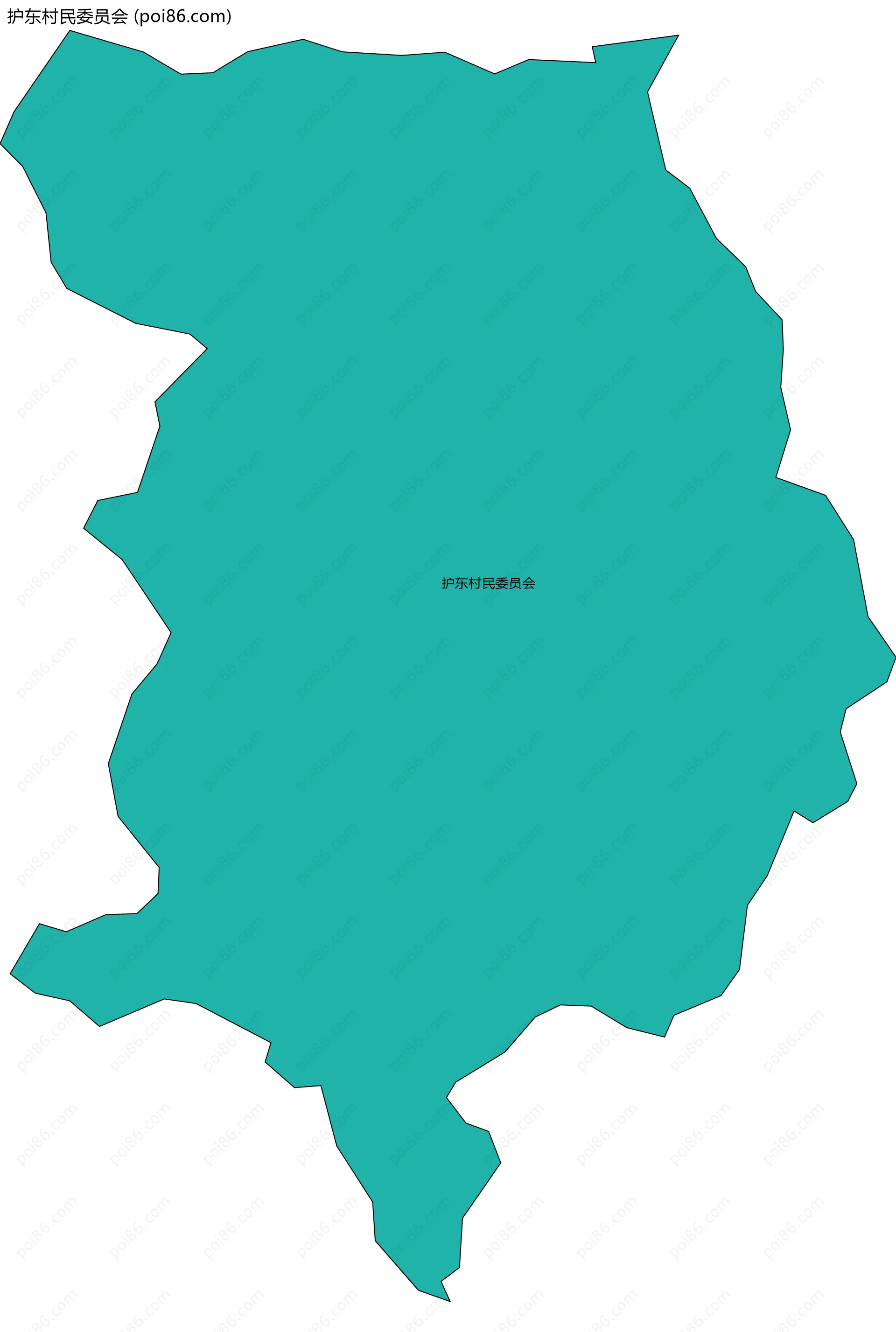 护东村民委员会边界地图