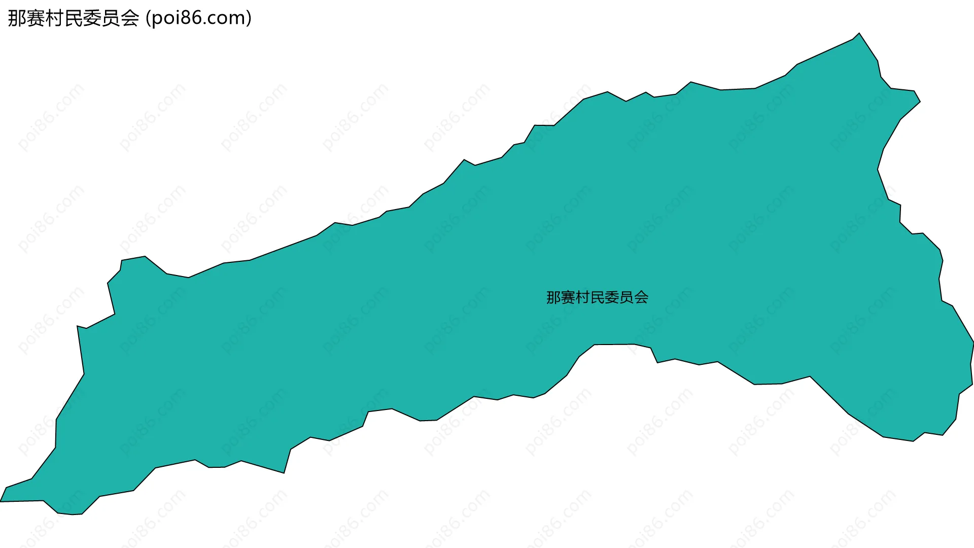 那赛村民委员会边界地图