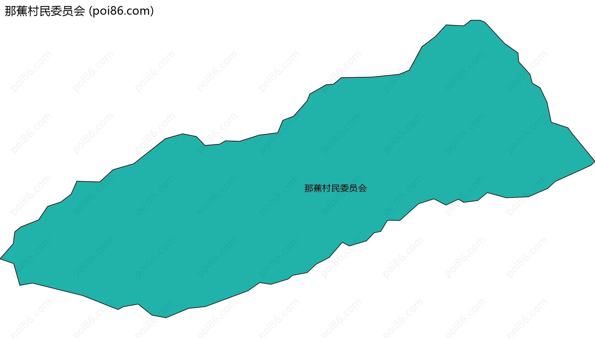 那蕉村民委员会边界地图