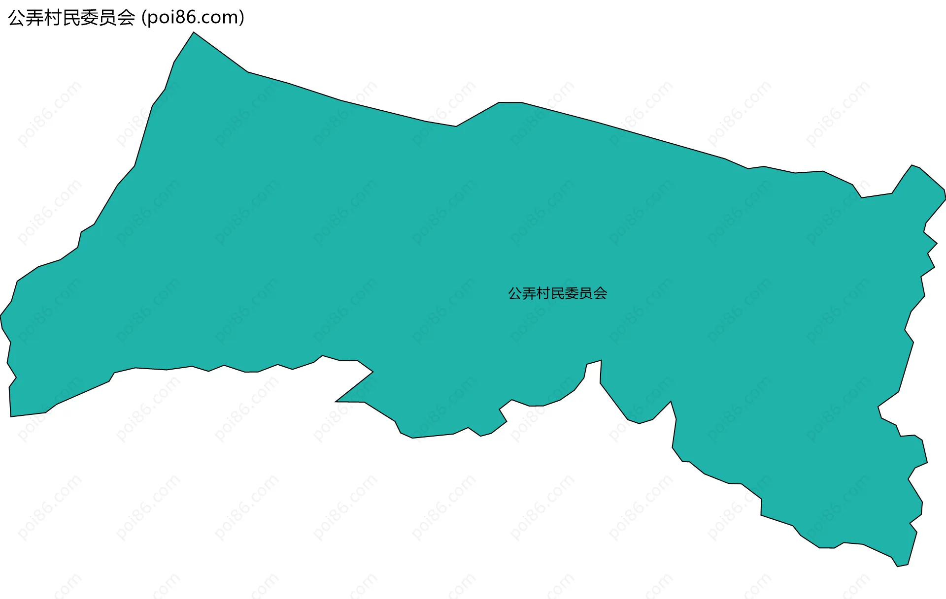 公弄村民委员会边界地图