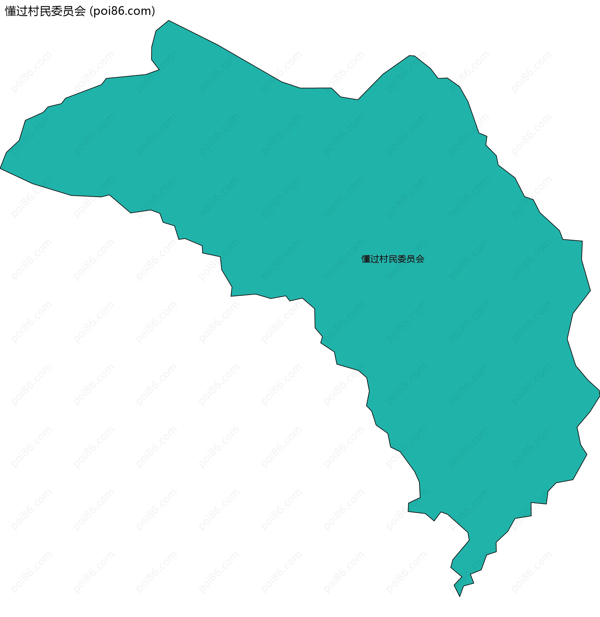 懂过村民委员会边界地图