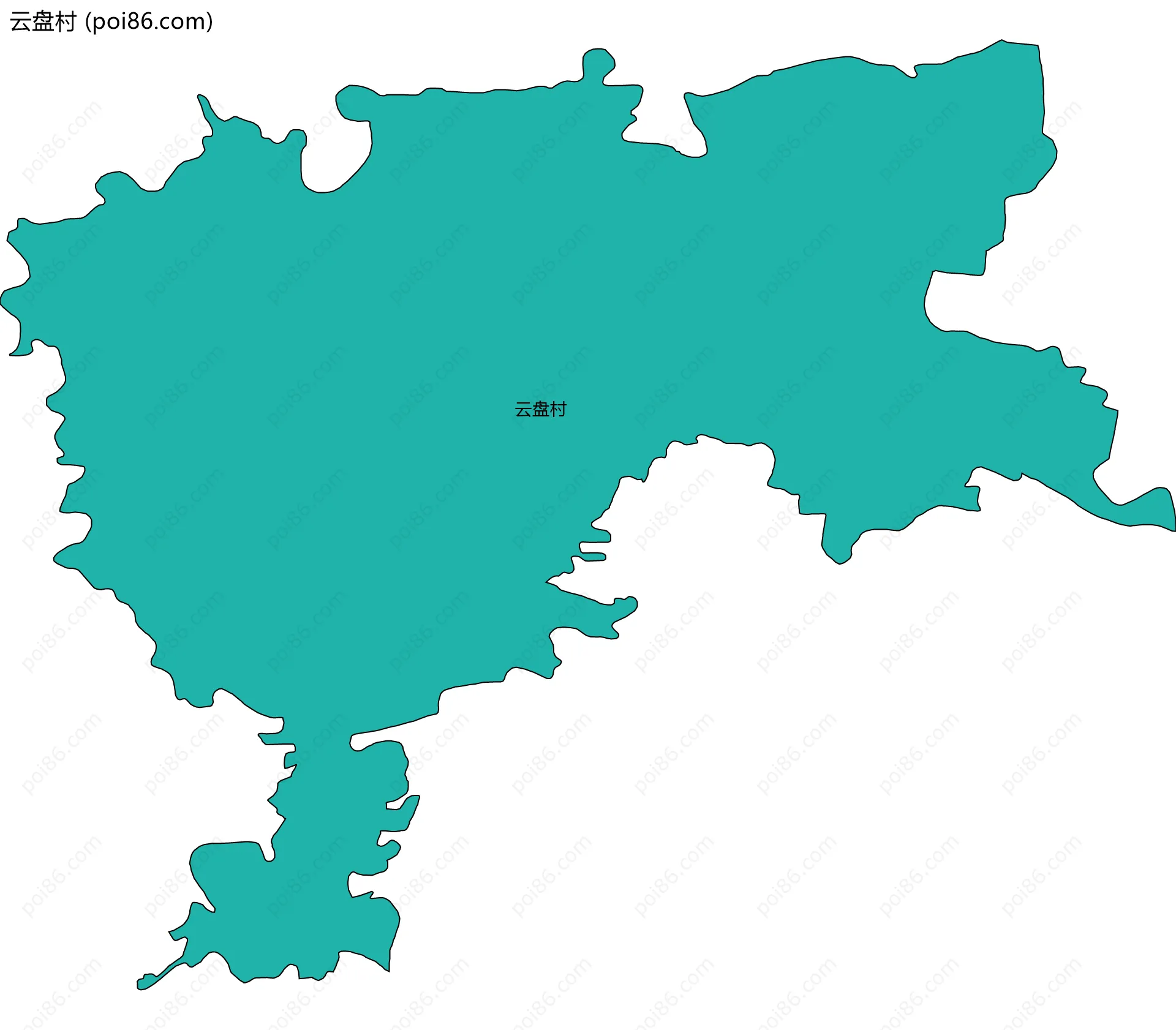 云盘村边界地图