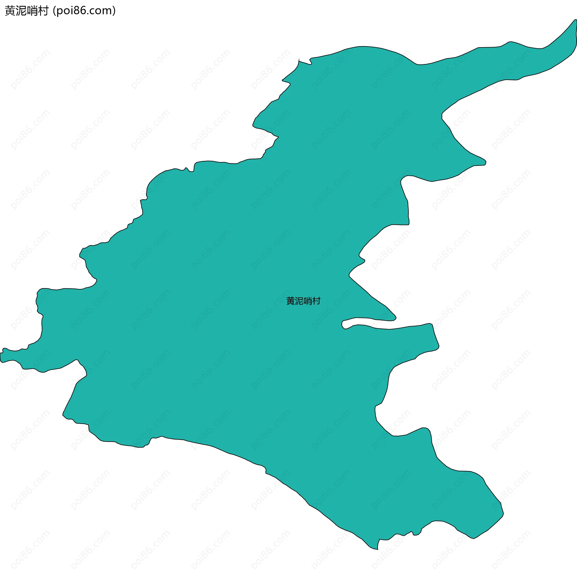 黄泥哨村边界地图