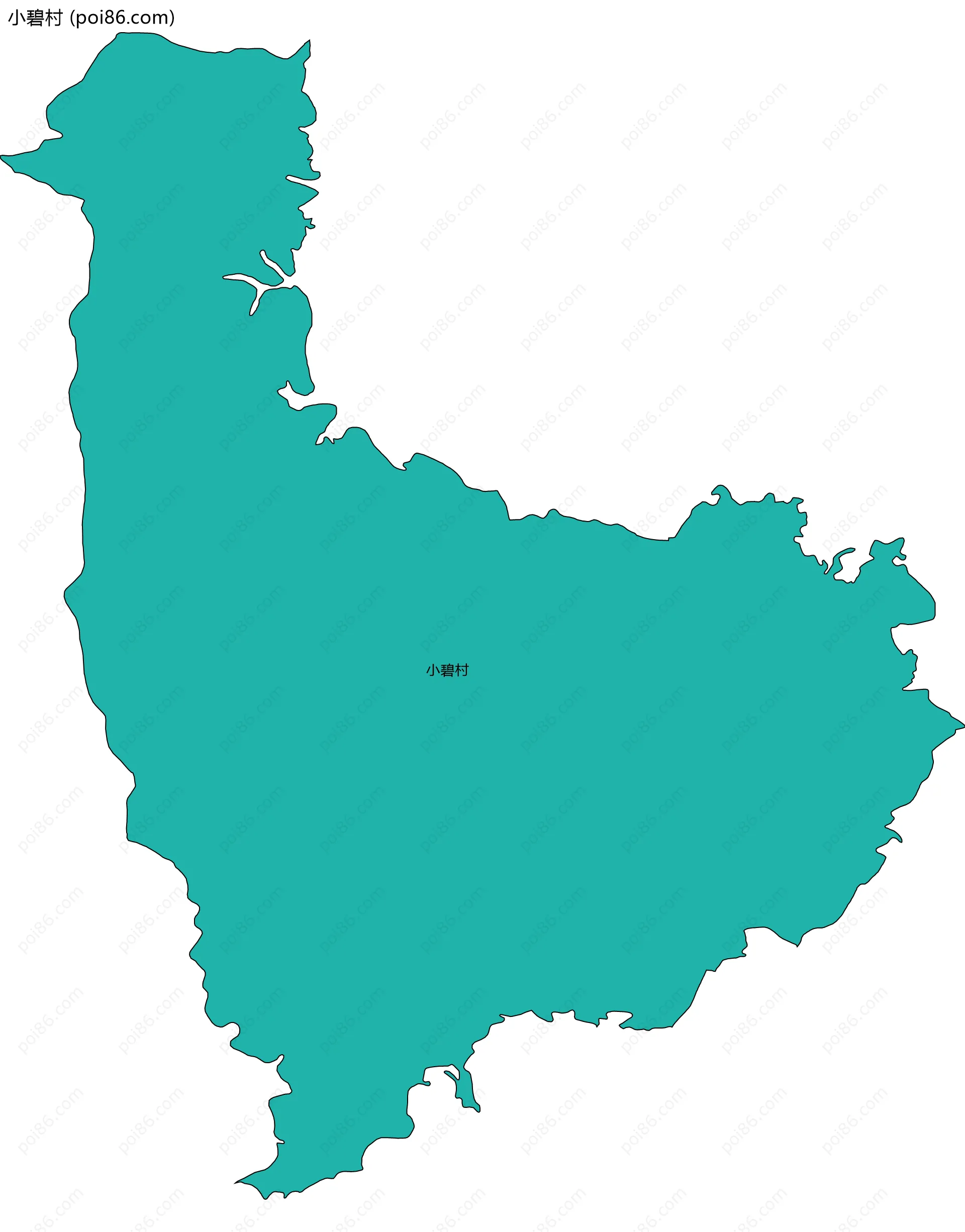 小碧村边界地图