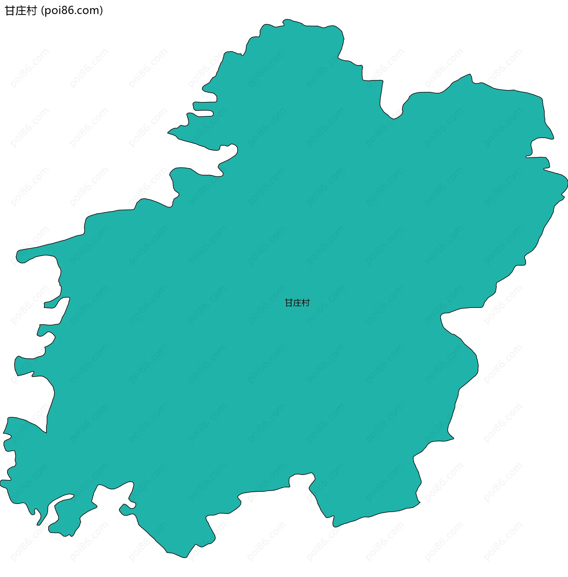 甘庄村边界地图