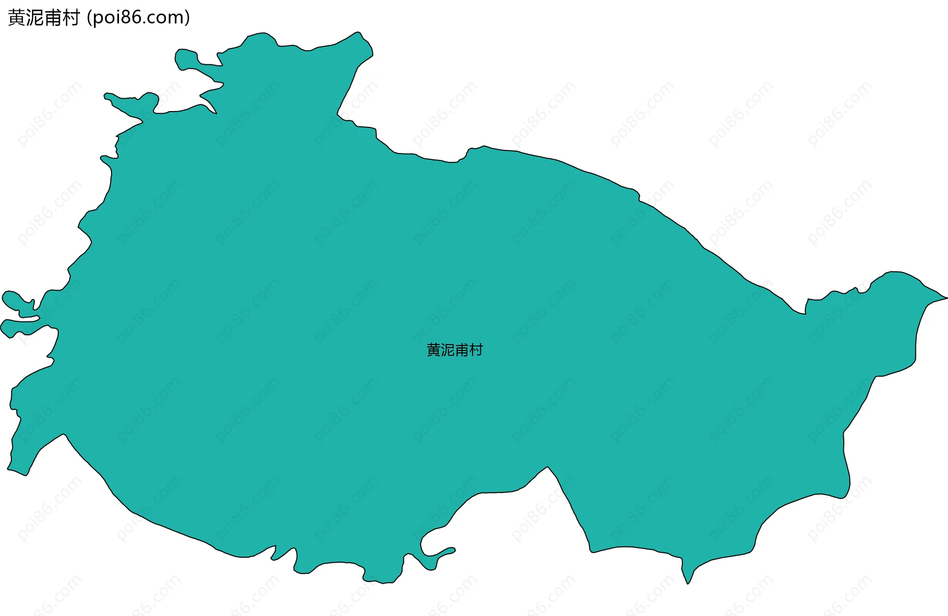 黄泥甫村边界地图
