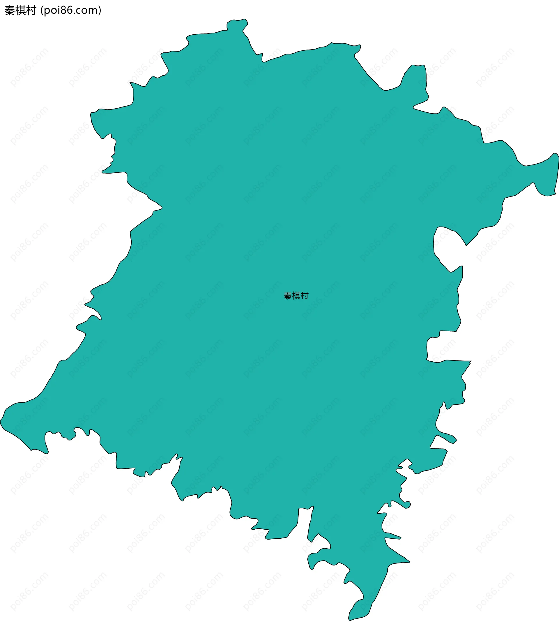 秦棋村边界地图