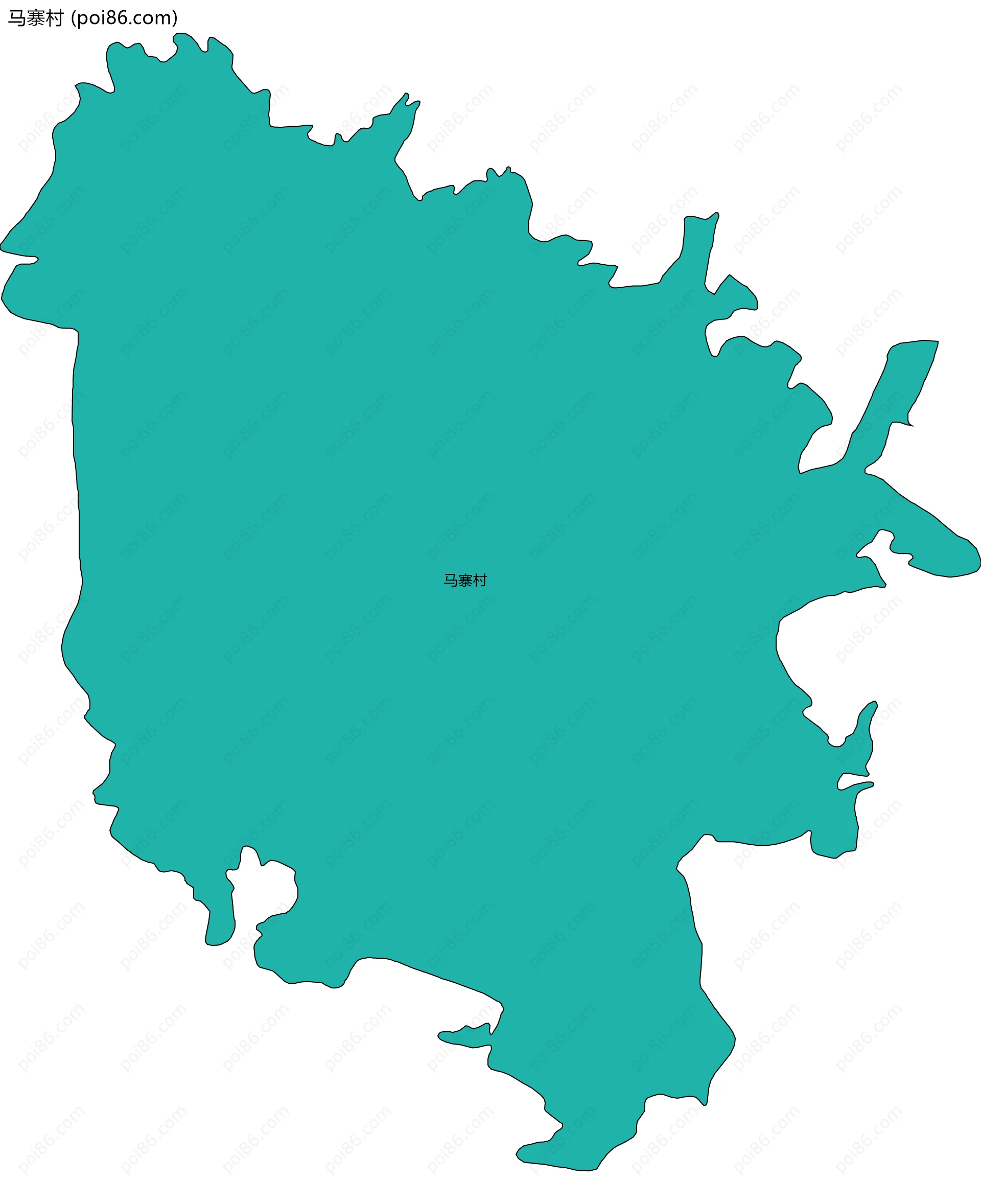 马寨村边界地图