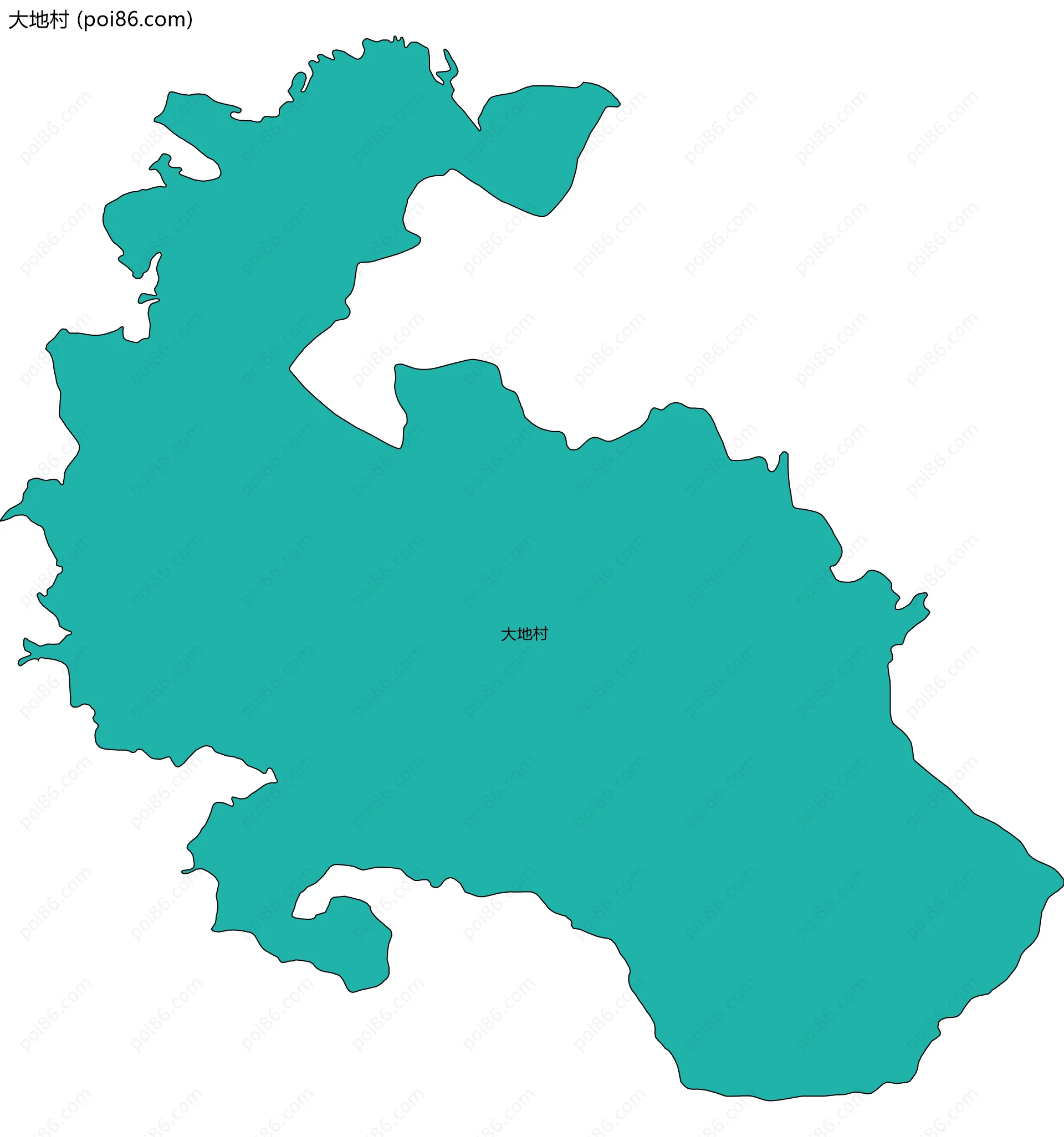 大地村边界地图