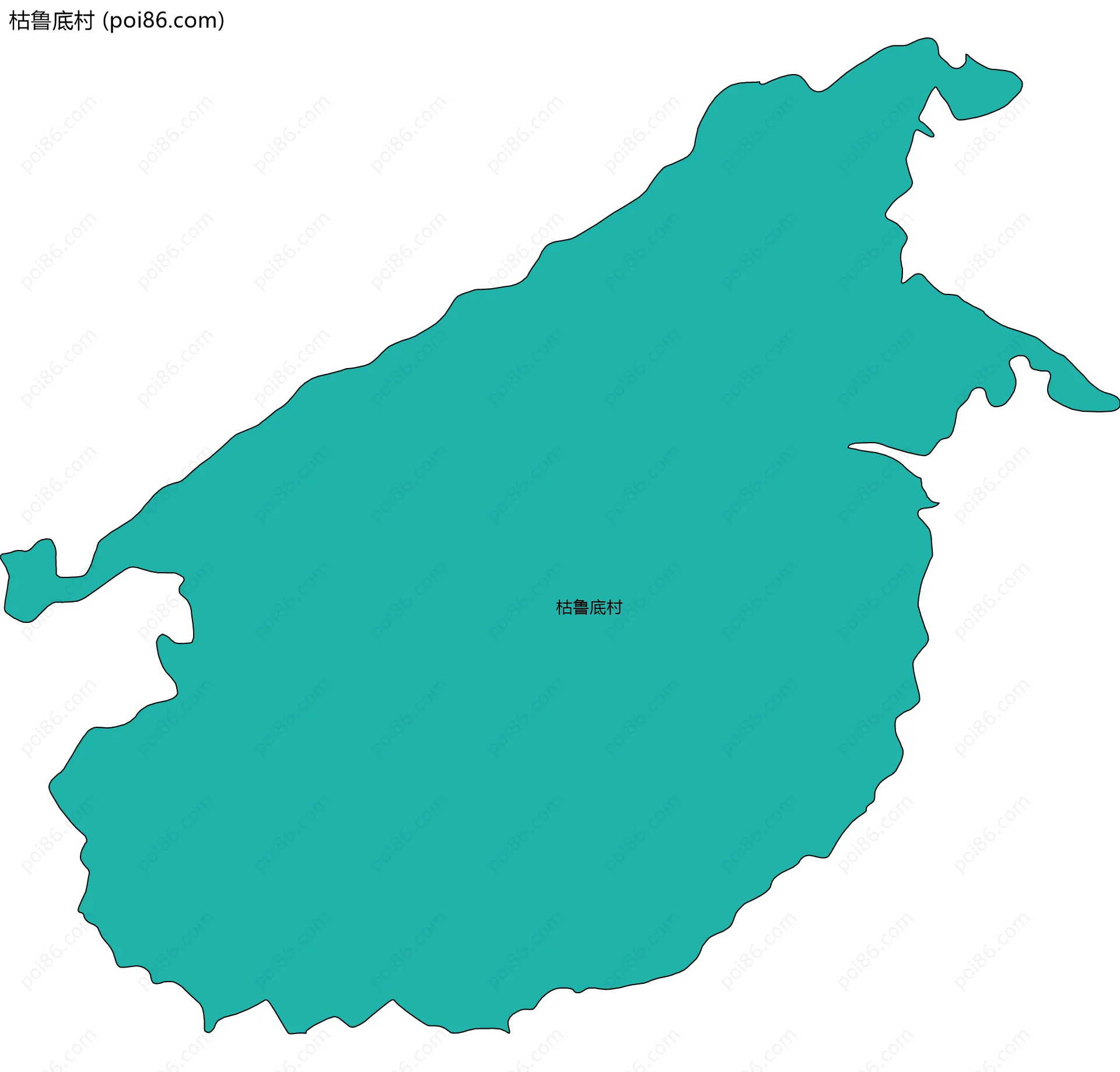 枯鲁底村边界地图