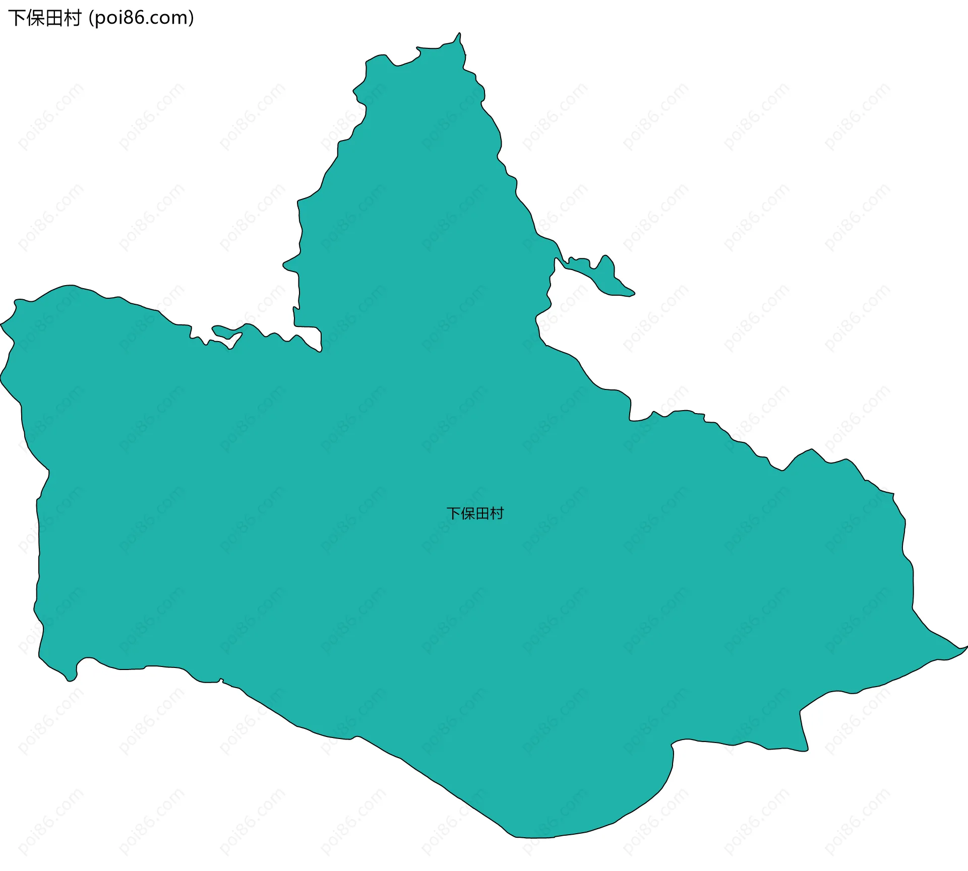 下保田村边界地图