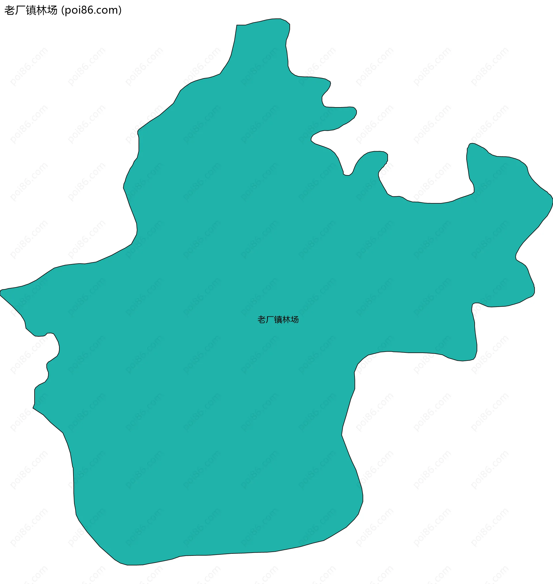 老厂镇林场边界地图