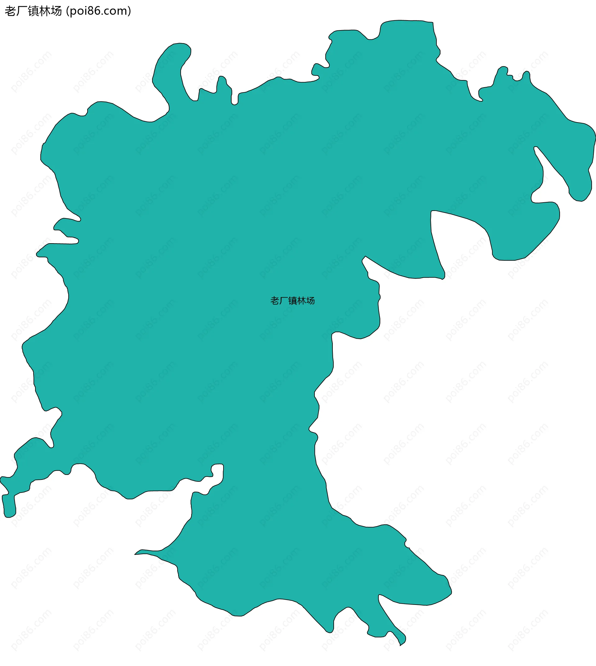 老厂镇林场边界地图