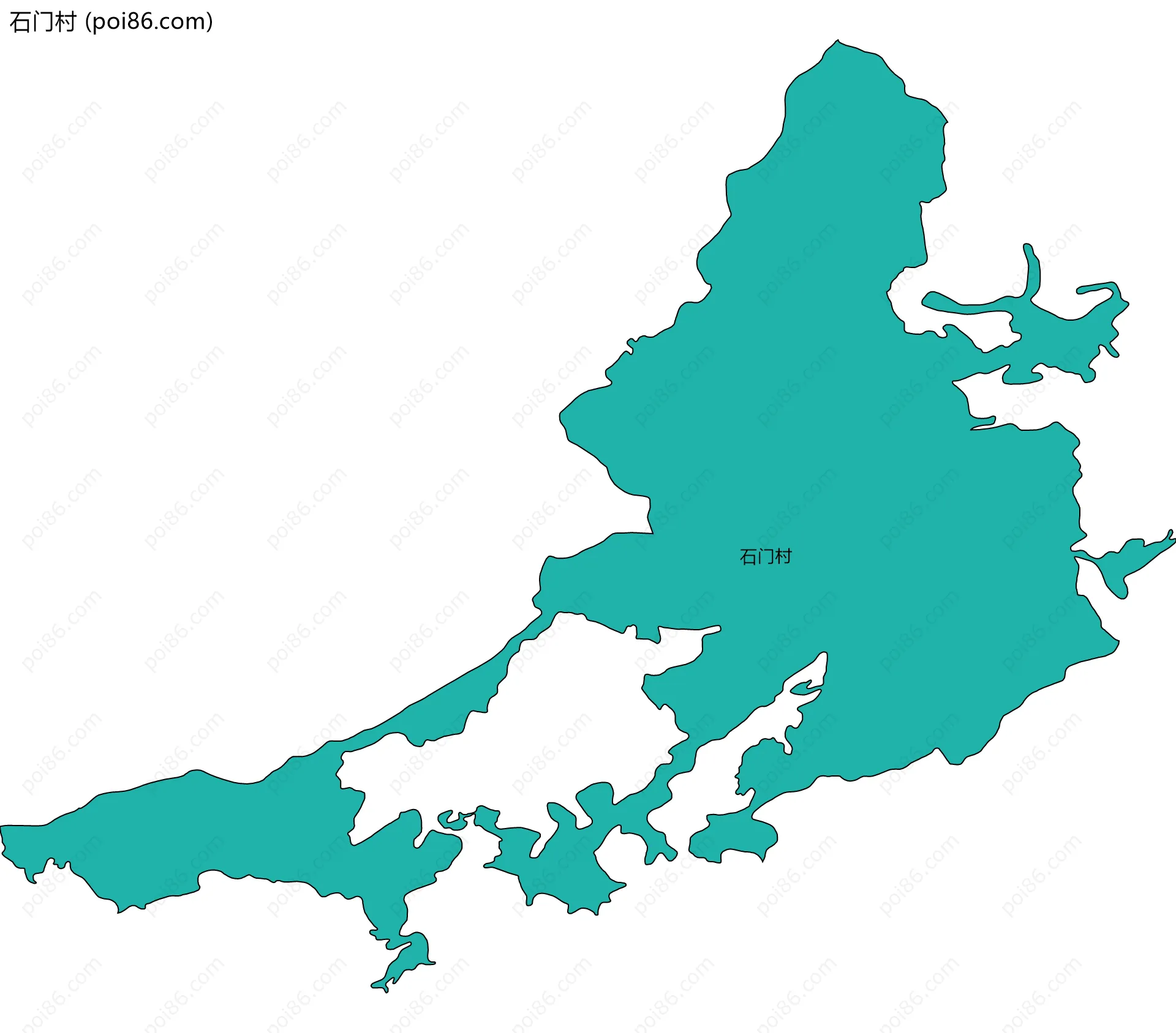 石门村边界地图