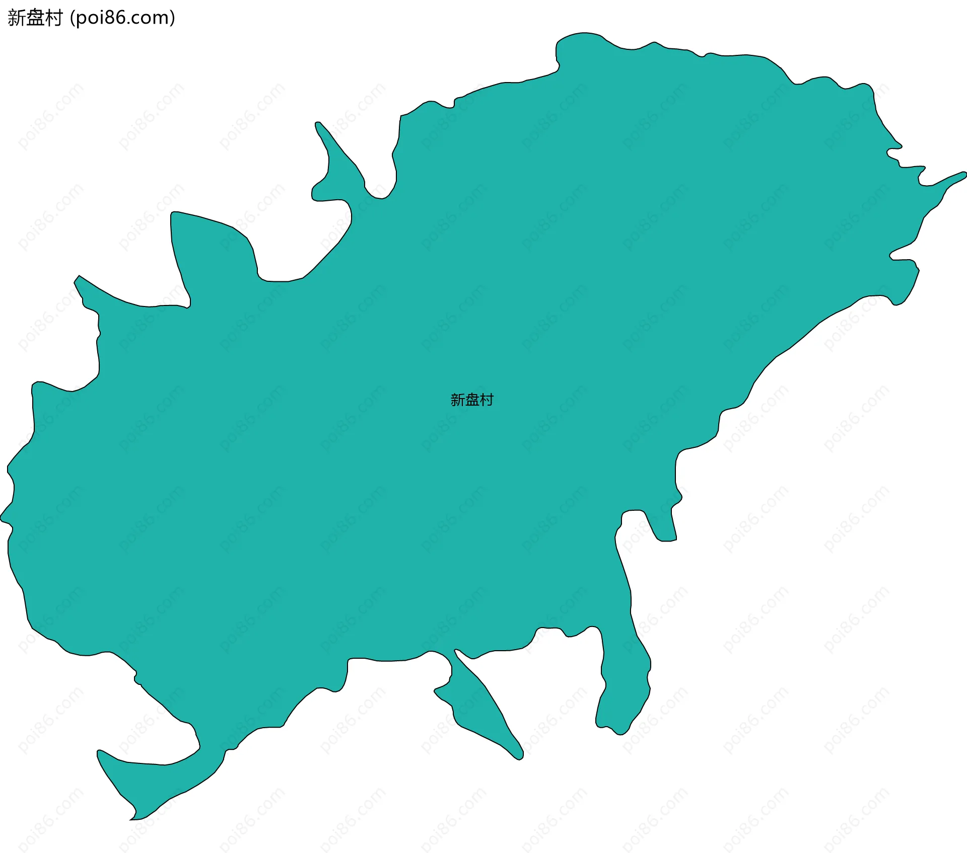 新盘村边界地图