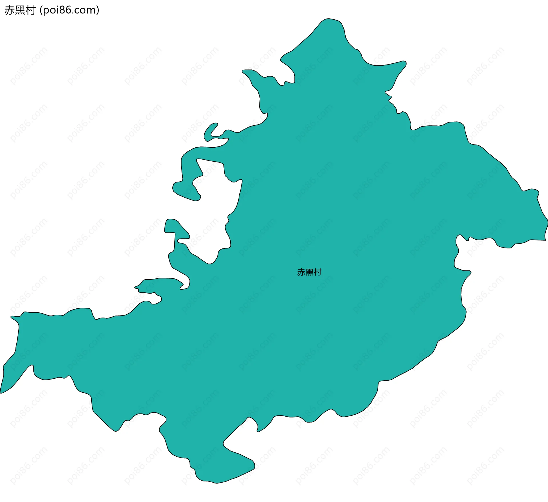 赤黑村边界地图