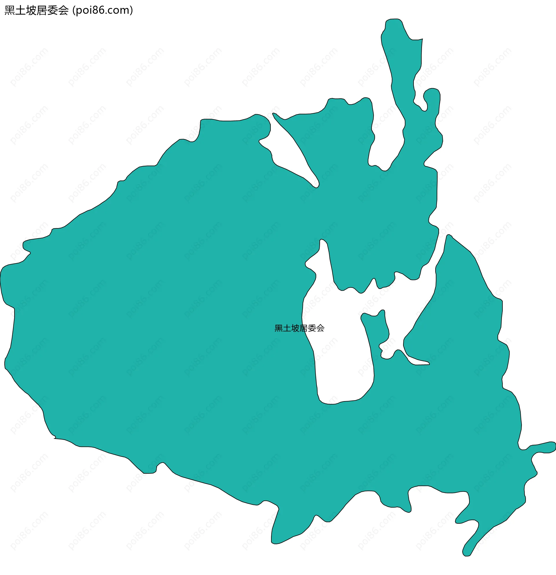 黑土坡居委会边界地图