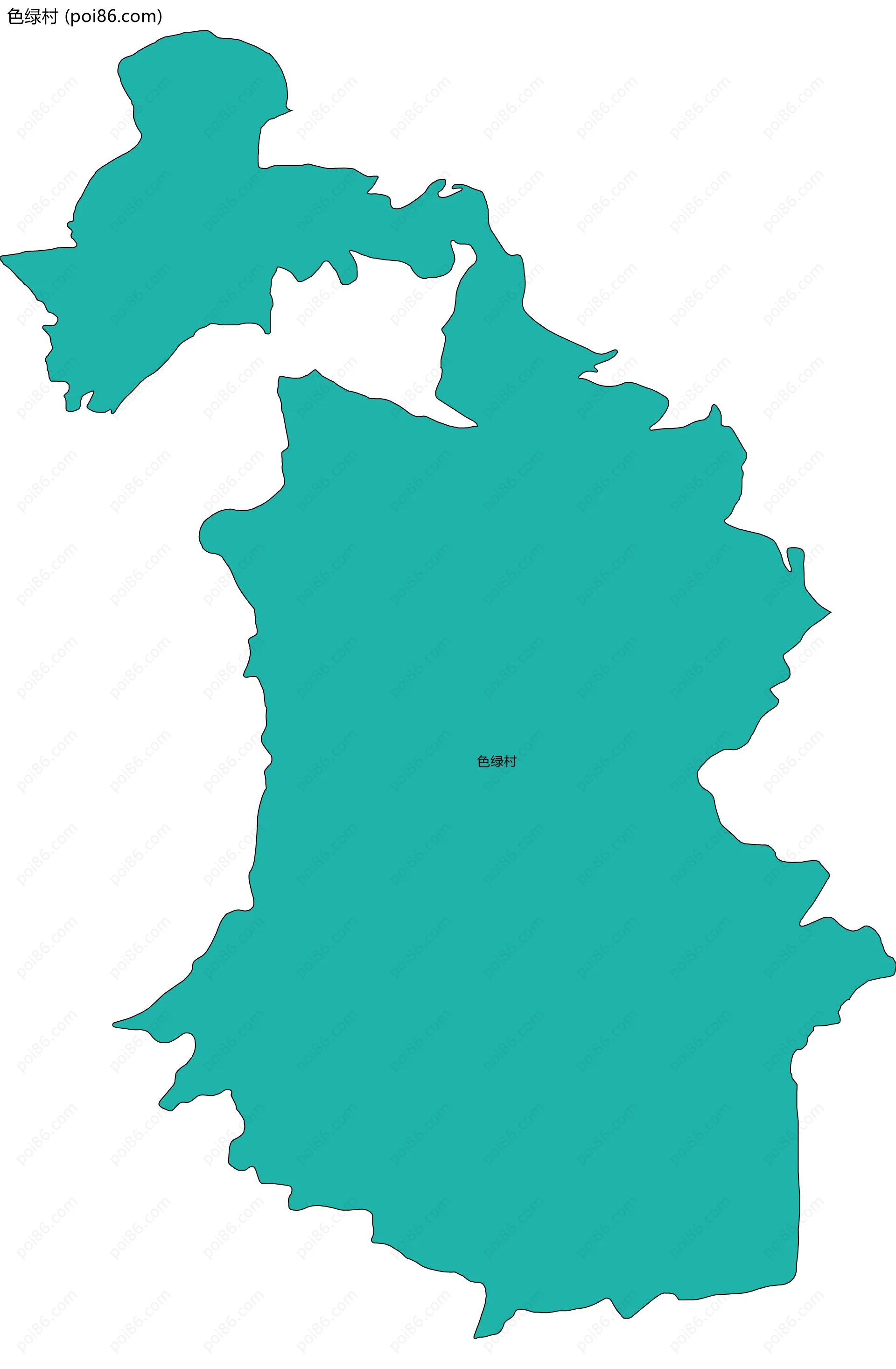 色绿村边界地图