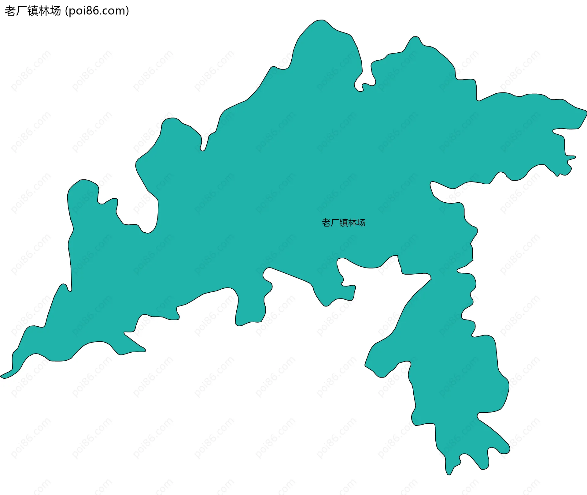 老厂镇林场边界地图